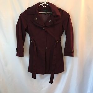 London fog coat women’s  maroon